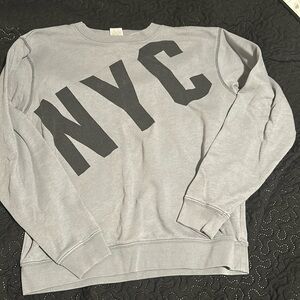 Ladies Pink by VS grey sweatshirt size small